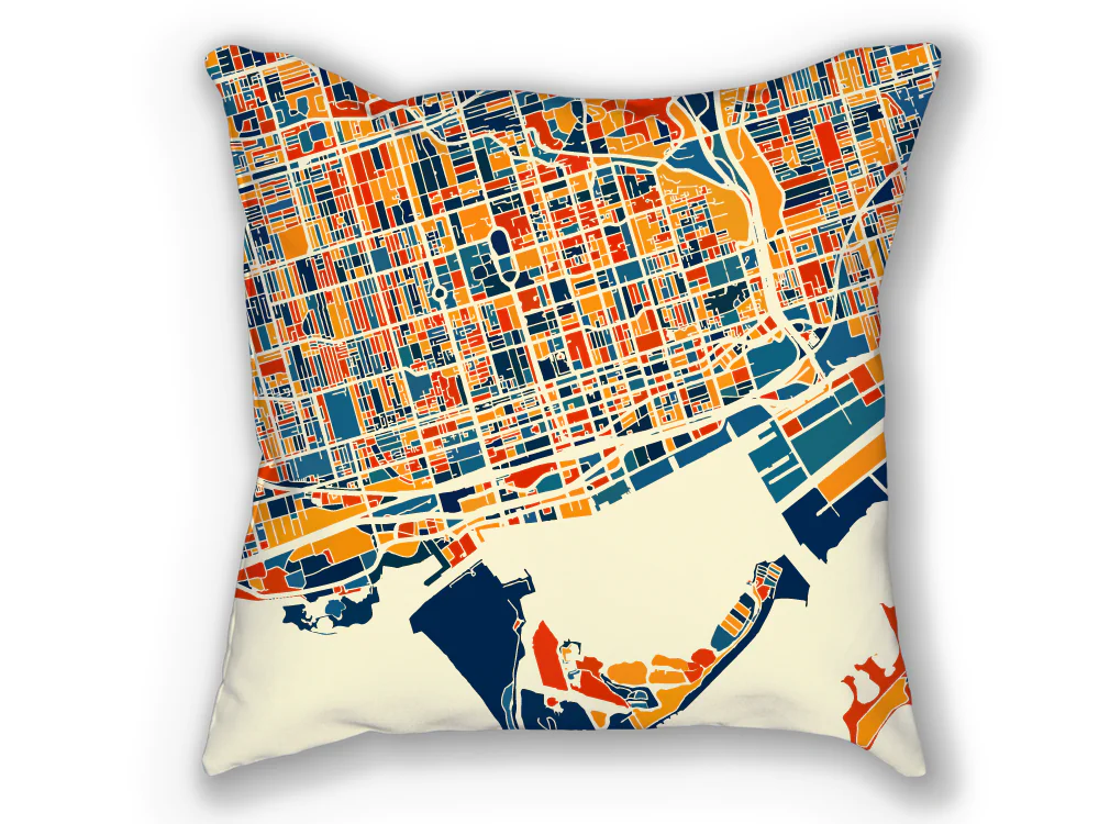 This city map pillow is the perfect housewarming gift idea
