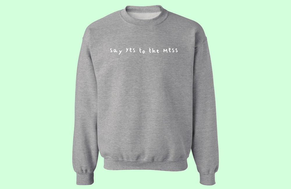 Gift for new mom with this say yes to the mess sweatshirt